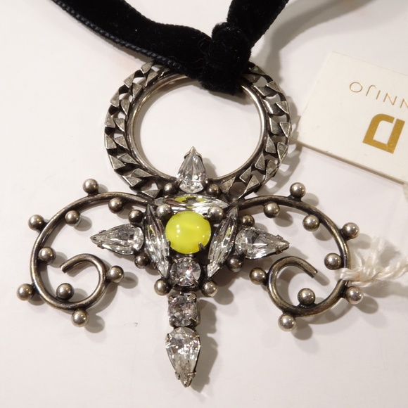 Dannijo Oxidized Naila Velvet Choker Necklace - Picture 3 of 5